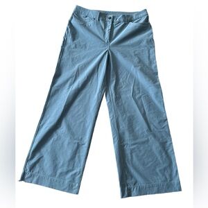 Lululemon City Sleek 5 Pocket high Rise wide leg pant full length 33 Blue NWOT